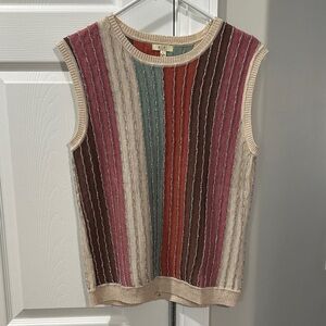 Kori Multicolor Striped Sweater Vest